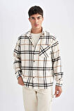 DeFacto Regular Fit Kareli Oduncu Flanel Uzun Kollu Gömlek D4131AX24AUER103