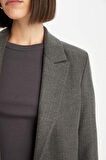DeFacto Oversize Geniş Kalıp Ceket Yaka Düğmeli Basic Düz Blazer Ceket D5869AX24AUAR58