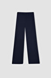 DeFacto Bürümcük Pantolon Lacivert Wide Leg Geniş Bol Paça Esnek Belli C0200AX24AUNV135