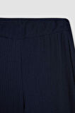 DeFacto Bürümcük Pantolon Lacivert Wide Leg Geniş Bol Paça Esnek Belli C0200AX24AUNV135