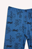 DeFacto Erkek Çocuk Pijama Takımı Sonic the Hedgehog Bisiklet Yaka Uzun Kollu Tişört Uzun Alt D5513A824WNWT34