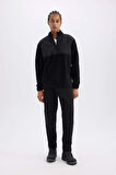 DeFactoFit Kalın Jogger Eşofman Altı Standart Fit Cepli Sporcu Beli Lastikli D6312AX24WNBK81