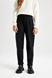 DeFacto Kız Çocuk Siyah Straight Fit Düz Kesim Beli Lastikli Pantolon D5984A824WNBK81