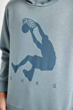 Erkek Çocuk Shaquille O'Neal Regular Fit Kapüşonlu Kalın Sweatshirt Kumaşı Sweatshirt