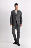 DeFacto Antrasit Pantolon Tailored Regular Fit Normal Kesim Düz Paça Cepli D3704AX24AUAR198