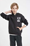 DeFacto Erkek Çocuk Star Wars Bisiklet Yaka Sırt Baskılı Sweatshirt C9737A824AUAR213