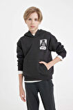 DeFacto Erkek Çocuk Star Wars Bisiklet Yaka Sırt Baskılı Sweatshirt C9737A824AUAR213