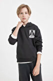 DeFacto Erkek Çocuk Star Wars Bisiklet Yaka Sırt Baskılı Sweatshirt C9737A824AUAR213