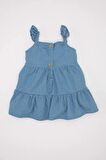 DeFacto Kız Bebek Askılı Jean Elbise D3490A524SMBE571