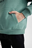 DeFacto Erkek Çocuk Oversize Geniş Kalıp Kapüşonlu Cepli Kalın Sweatshirt D1909A824WNGN757