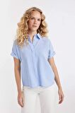 DeFacto Oversize Fit Kısa Kollu Gömlek D3068AX24SMBE305
