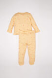 DeFacto Kız Bebek Pijama Takımı Yiyecek Baskılı Waffle Uzun Kollu Üst Uzun Alt D3615A524WNBG411