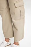 DeFacto Kız Çocuk Wide Leg Kargo Cepli Geniş Bol Paça Pamuklu Pantolon C8778A824AUKH488