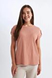 DeFacto Regular Fit Bisiklet Yaka Kısa Kollu Tişört D3198AX24HSBR478