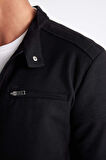 DeFacto Slim Fit Dik Yaka Astarlı Ceket Mont W2040AZ24AUBK27