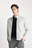 DeFacto Slim Fit Dik Yaka Astarlı Ceket Mont W2040AZ24AUGR221