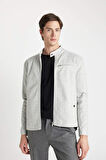 DeFacto Slim Fit Dik Yaka Astarlı Ceket Mont W2040AZ24AUGR221
