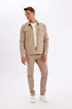 DeFacto Slim Fit Polo Yaka Astarlı Ceket Mont Y4458AZ24AUBG216