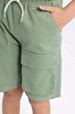 DeFacto Erkek Çocuk Kargo Fit Gabardin Şort C3528A824SMGN1074