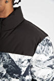 DeFactoFit Su İtici Mont Oversize Geniş Kalıp Fermuarlı Rüzgar Geçirmez C6059AX24WNBK81