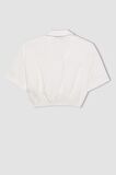 DeFacto Cropped Fit Gömlek Yaka Twill Kısa Kollu Bluz C7799AX24SMER105