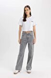 DeFacto Relax Fit Polo Yaka Baskılı Pike Kısa Kollu Tişört C7716AX24SMWT36