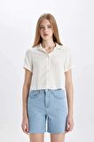DeFacto Regular Fit Kısa Kollu Gömlek D0362AX24SMWT32