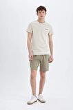 DeFacto Slim Fit Bisiklet Yaka Baskılı Kısa Kollu Tişört C3947AX24SMBG700