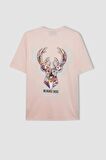 DeFactoFit NBA Milwaukee Bucks Boxy Fit Bisiklet Yaka Kısa Kollu Tişört B9889AX24SMPN262