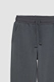 DeFacto Erkek Çocuk Gri Beli Paçası Lastikli Cepli Basic Düz Jogger Okul Eşofman Altı K8852A624AUGR2