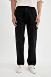 DeFacto Wide Leg Fit Geniş Kalıp Normal Bel Geniş Paça Kargo Cepli Jean Pantolon B4638AX24SPNM40