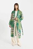 DeFacto Relax Fit Desenli Uzun Viskon Kimono C9688AX24SMKH461