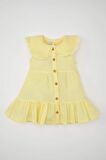 DeFacto Kız Bebek Çizgili Kolsuz Poplin Elbise C7245A524SMYL123