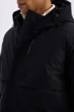 DeFactoFit Su İtici Regular Fit Kapüşonlu Su Geçirmez Parka C6065AX24WNBK81