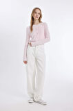 DeFacto Coool Slim Fit Dar Kesim Bisiklet Yaka Triko Hırka Z9318AZ24WNPN83