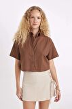 DeFacto Oversize Fit Kısa Kollu Gömlek D3521AX24HSBN321