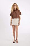 DeFacto Oversize Fit Kısa Kollu Gömlek D3521AX24HSBN321