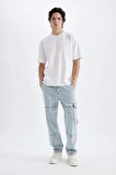 DeFacto Wide Leg Fit Geniş Kalıp Normal Bel Geniş Paça Jean Pantolon D2214AX24SMNM39