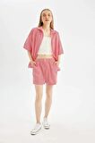 DeFacto Coool Regular Fit Normal Bel Kısa Paça Poplin Şort D3469AX24HSRD93