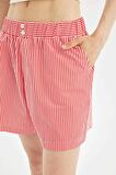 DeFacto Coool Regular Fit Normal Bel Kısa Paça Poplin Şort D3469AX24HSRD93