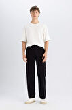 DeFacto Wide Straight Gabardin Pantolon C9159AX24AUBK81