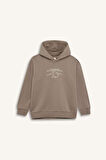 DeFacto Erkek Çocuk Oversize Geniş Kalıp Baskılı Kapüşonlu Sweatshirt D5344A824WNBN579