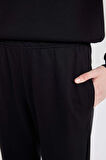 DeFacto Jogger Eşofman Altı Beli Paçası Lastikli Cepli Uzun Boy Basic Düz D6646AX24WNBK81