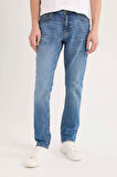 DeFacto Pedro Slim Fit Dar Kalıp Normal Bel Dar Paça Jean Pantolon B8418AX25SPNM28