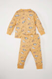 Kız Bebek Pijama Takımı Desenli Uzun Kollu Üst Beli Lastikli Uzun Alt