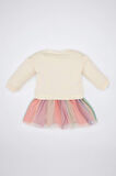 DeFacto Kız Bebek Unicorn Baskılı Uzun Kollu Kalın Tütülü Sweat Elbise D5621A524WNER233