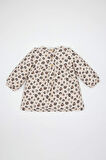DeFacto Kız Bebek Leopar Desenli Düğmeli Fırfırlı Uzun Kollu  Elbise D5634A524WNBG744