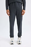 DeFactoFit Sporcu Jogger Eşofman Altı Standart Fit Beli Bağcıklı Basic Düz Lastikli Paça Cepli D1901AX24AUAR231