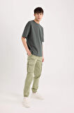 Regular Kargo Cepli Gabardin Jogger Pantolon