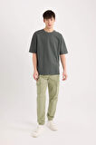 Regular Kargo Cepli Gabardin Jogger Pantolon